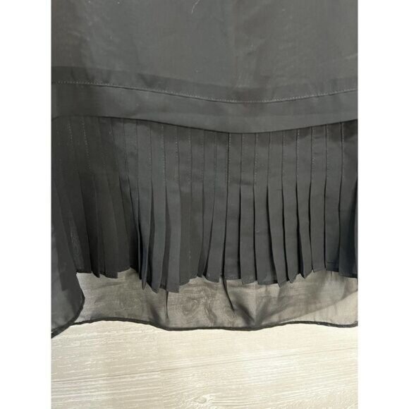 American Eagle Outfitters Black Chiffon‎ Blouse Sleeveless XS - Picture 8 of 8